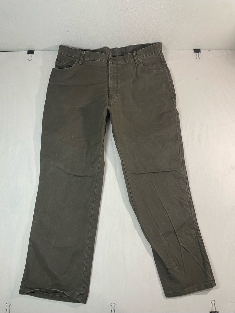 Dickies Men's Olive Straight-Leg Jeans